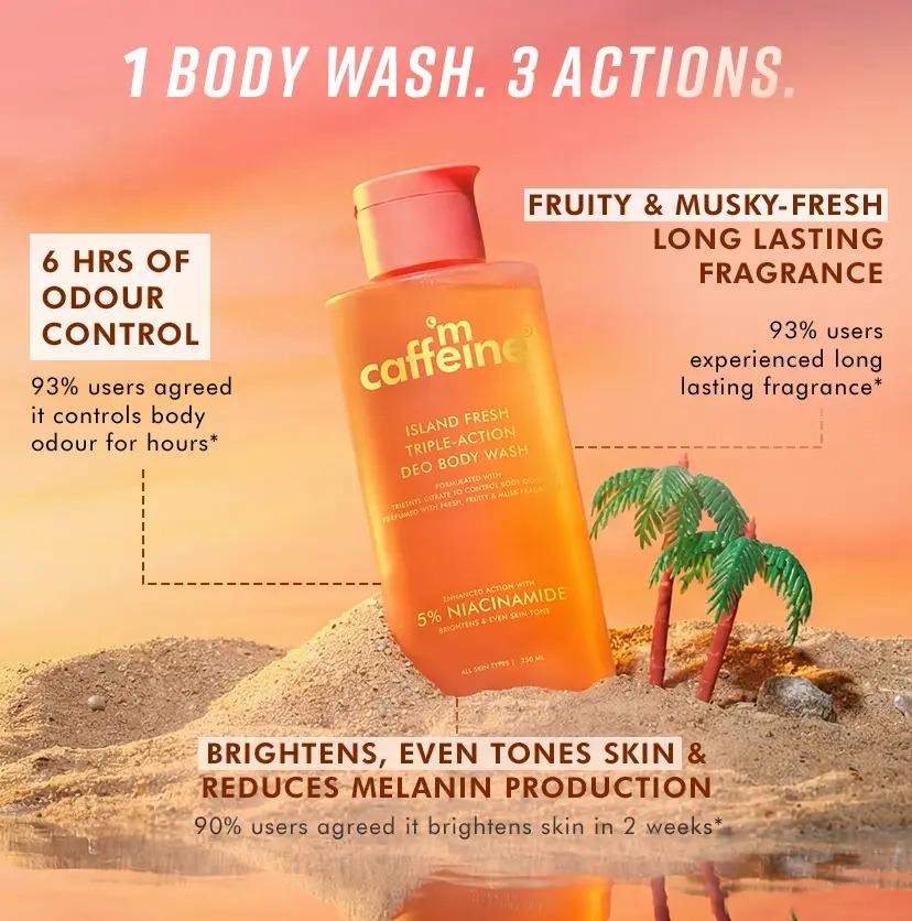 mCaffeine Ultimate Fresh & Bright Body Wash (combo)