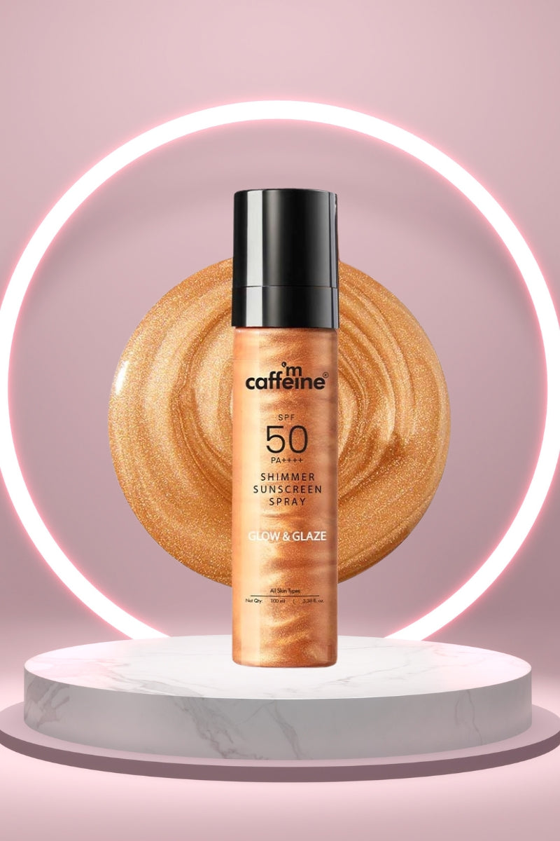 mCaffeine Spf 50 Pa++++ Body Shimmer Spray