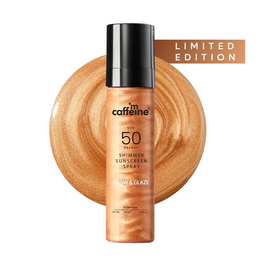 mCaffeine Spf 50 Pa++++ Body Shimmer Spray