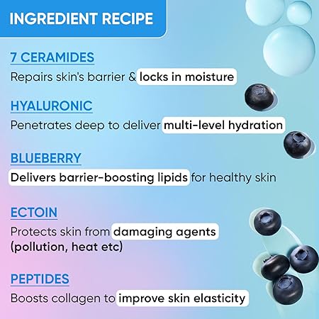 Dot & Key Blueberry Hydrate 12% Barrier Boost Face Serum | Reduces Redness & Irritation | Instant boost in skin hydrations| For Uneven & Dull Skin | 30ml