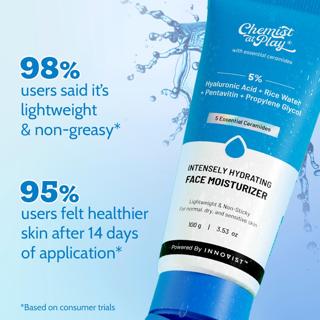 Chemist at Play Intensely Hydrating Face Moisturizer with Hyaluronic Acid