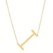 Salty Chic Alphabet Golden Necklace