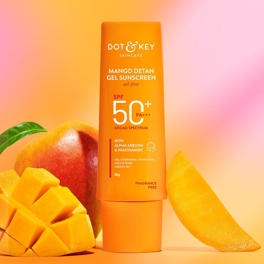 Dot & Key Mango Detan Clay Mask + Gel Sunscreen
