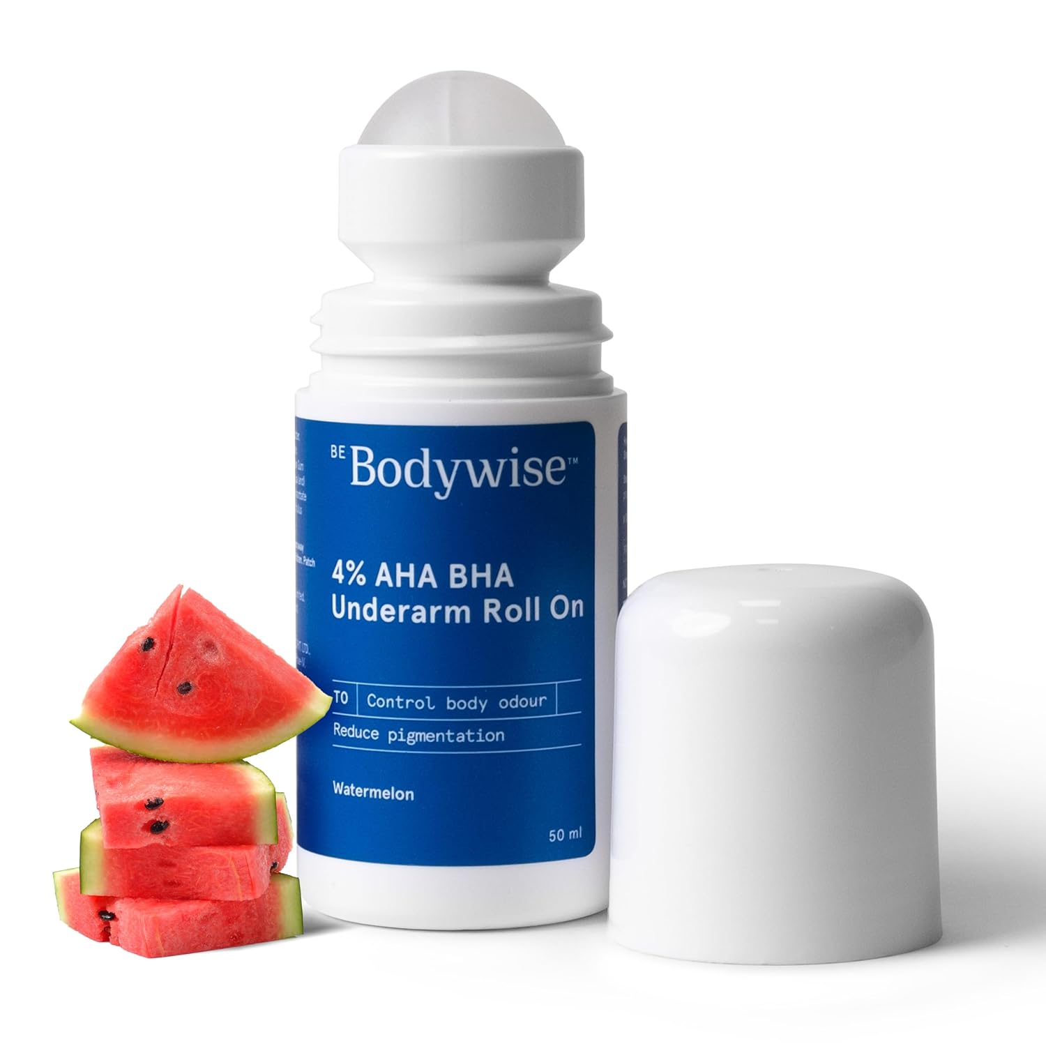 Be Bodywise 4% AHA BHA Underarm Roll On - 50 mL - Watermelon