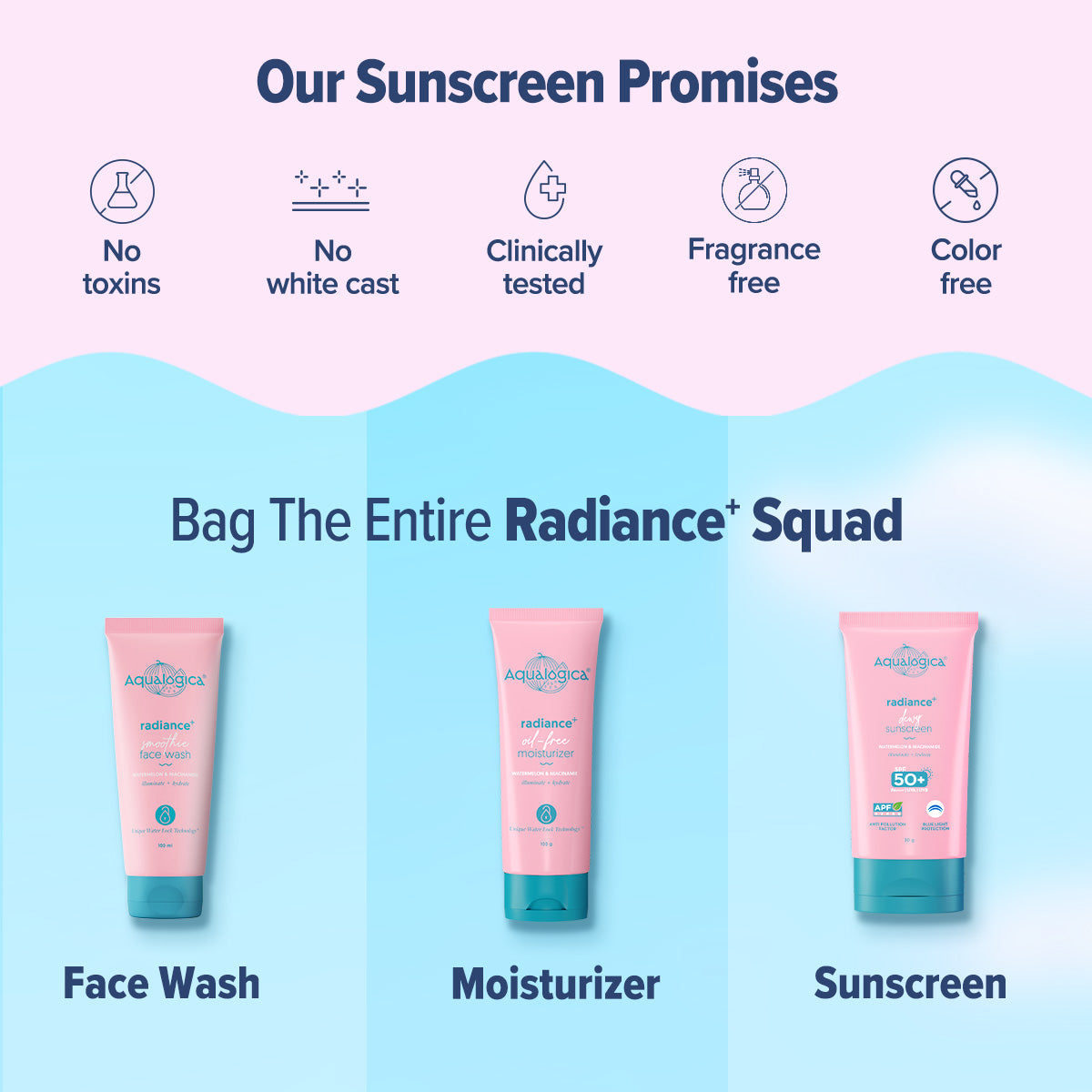 Aqualogica Radiance+ Dewy Sunscreen Spf 50 & Pa++++