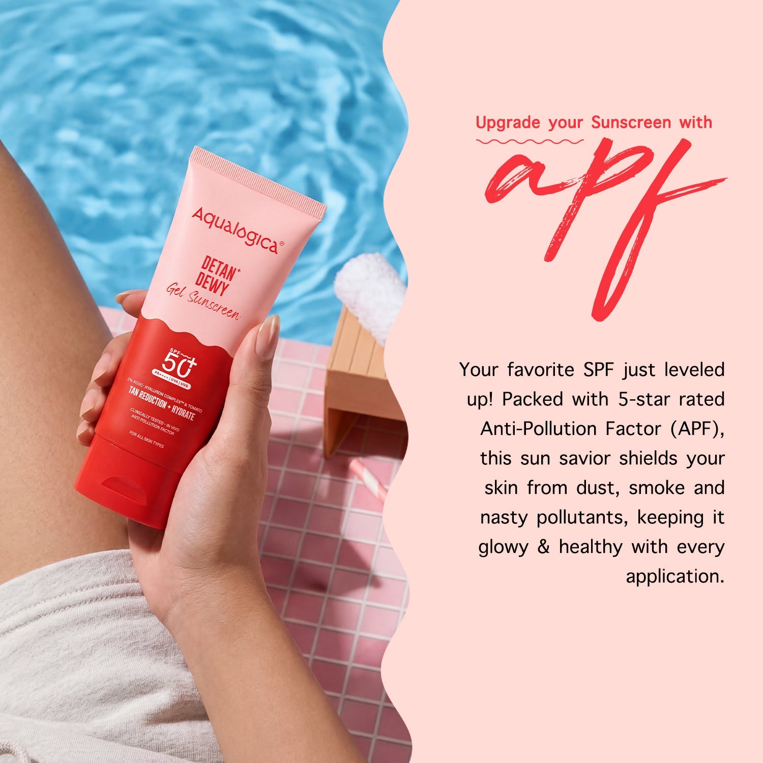 Aqualogica Detan+ Dewy Gel Sunscreen Spf 50+ Pa++++