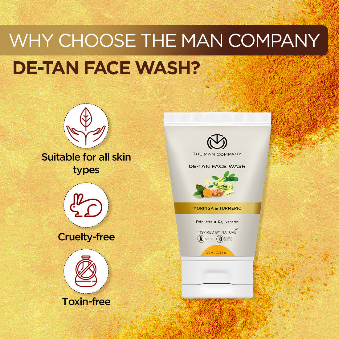 The Man Company De-Tan Face Wash - 100 ML
