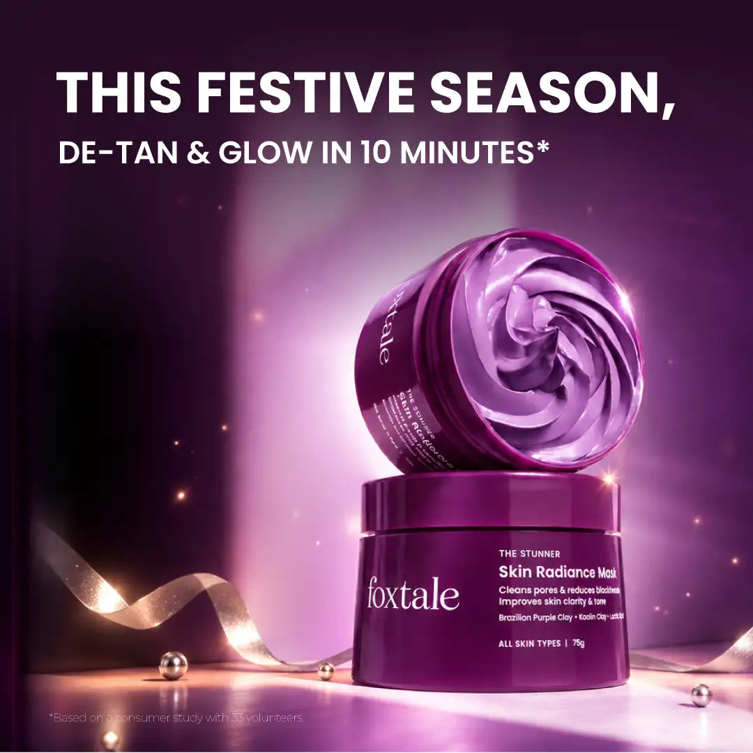 Foxtale Cherry Collagen Clay Mask + Radiance De-Tan Mask (combo)