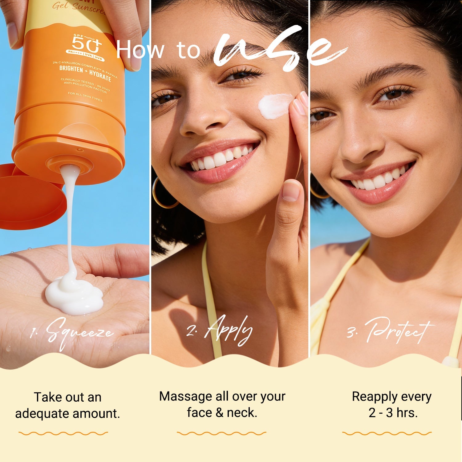 Aqualogica Glow+ Dewy Gel Sunscreen In-Vivo Tested Spf 50+ Pa++++