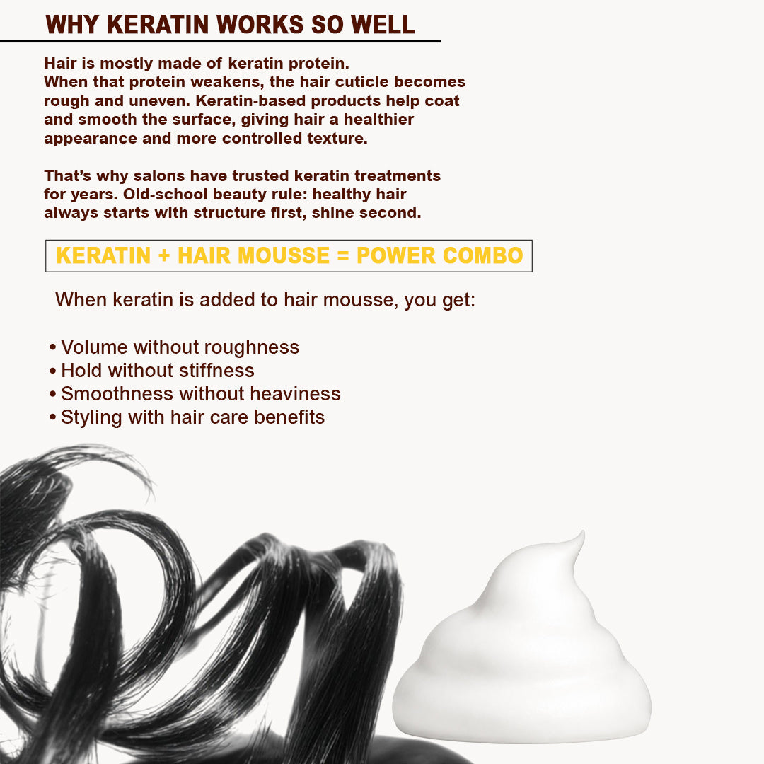 Redifyn Hair Pure Keravolume Hair Volumizing Mousse - 300ml
