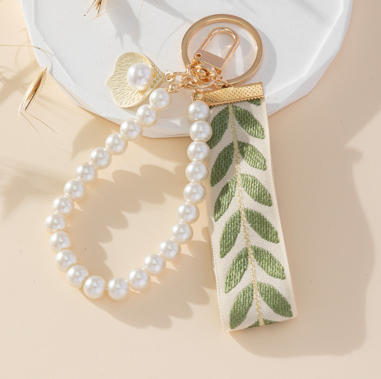 Salty Pearl Whimsy Tassel Bag Charm