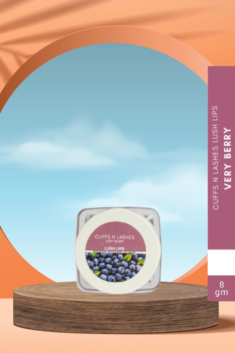 Cuffs N Lashes Very Berry - Lush Lips Intensive Recovery Lip Mask