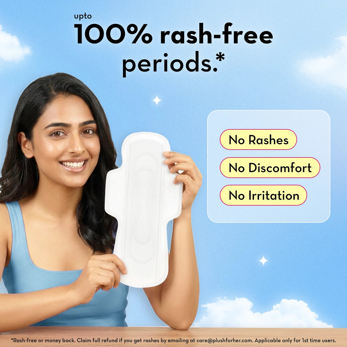 Plush Ultra-Thin Sanitary Pads for Women 12 Pcs | Super Absorbent Heavy Flow XXL Pads + 2 Panty Liners