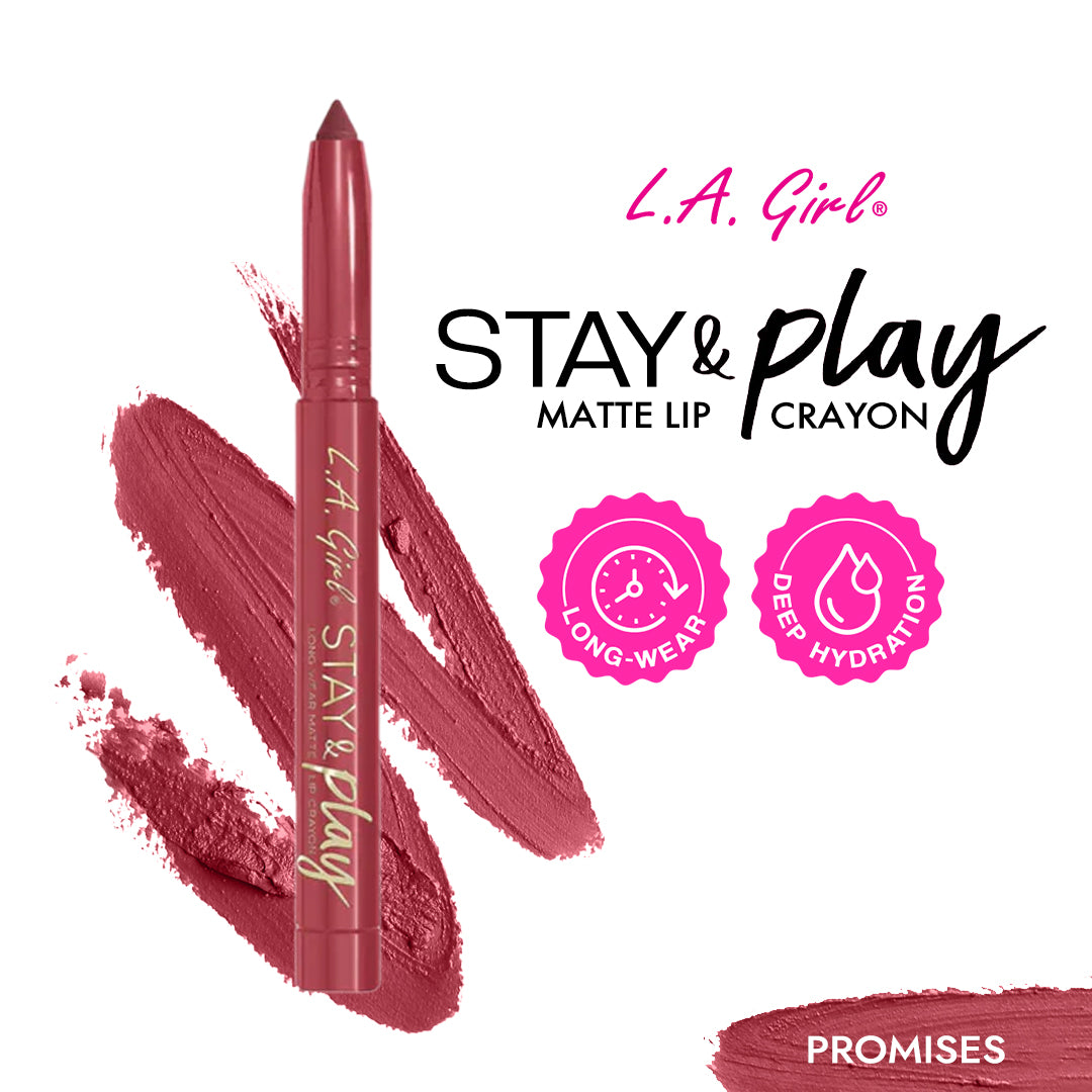 L.A. Girl Stay & Play Matte Lip Crayon