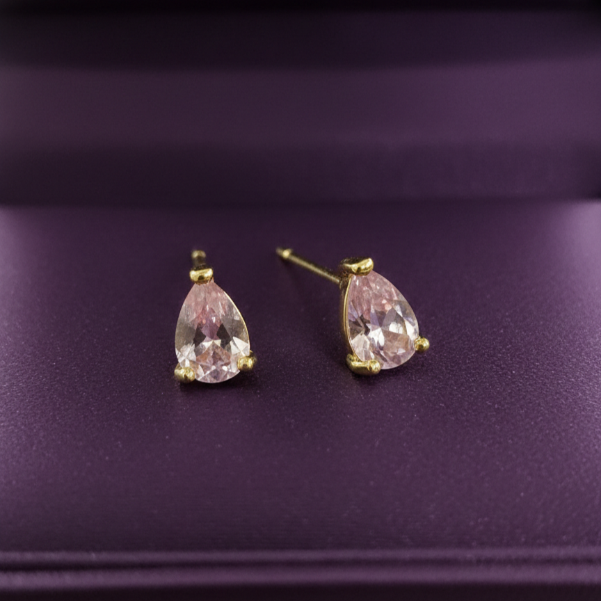 Salty Blush Drop Spark Studs