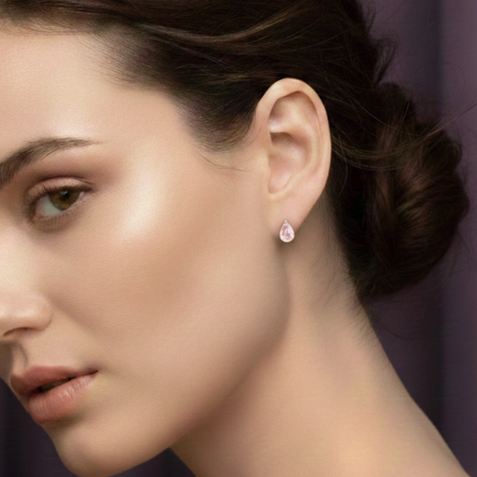 Salty Blush Drop Spark Studs