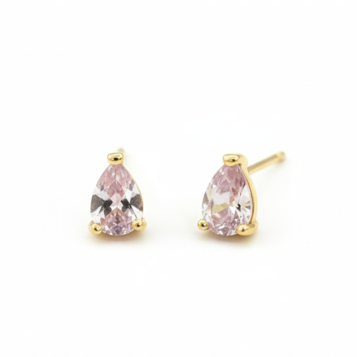Salty Blush Drop Spark Studs