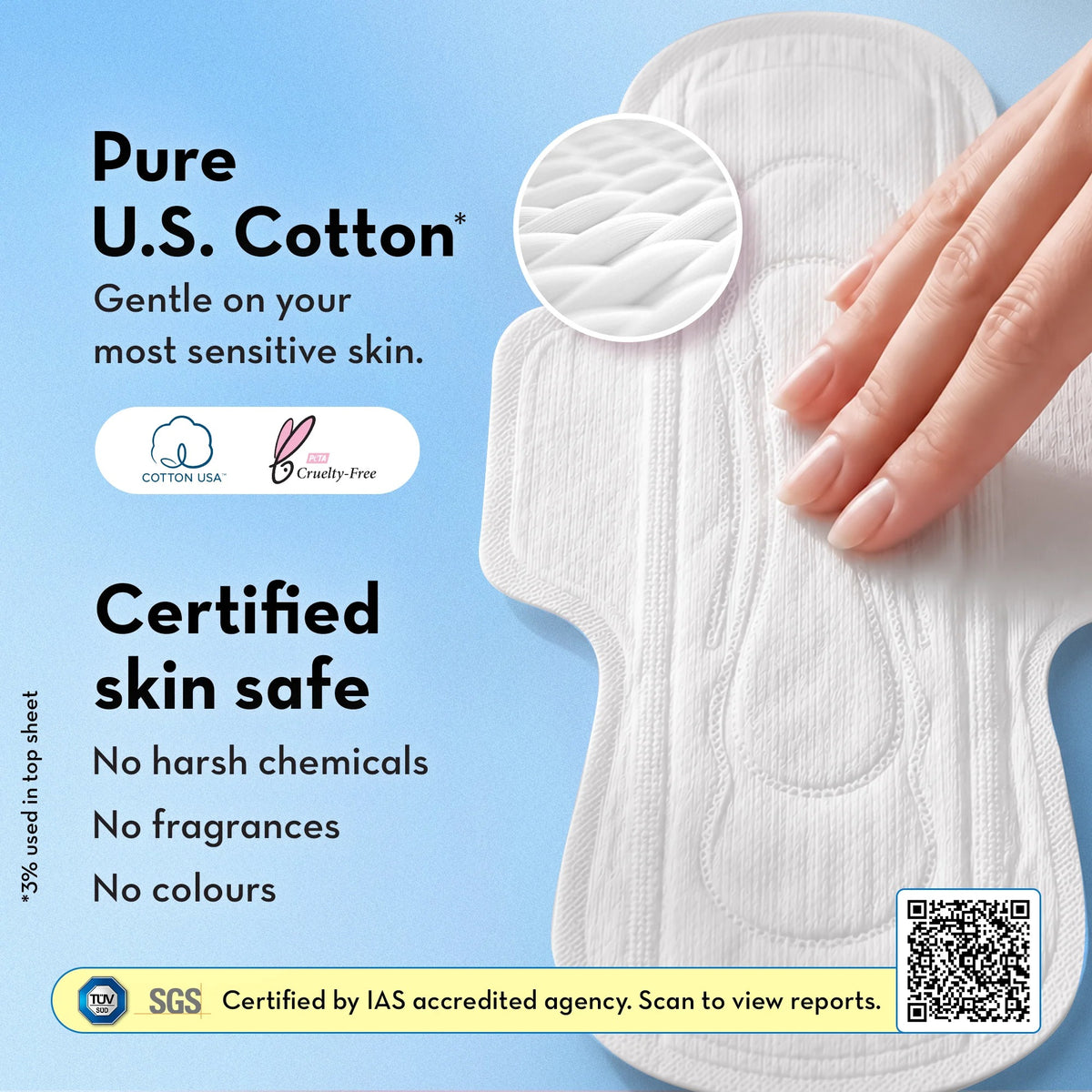Plush Ultra-Thin Sanitary Pads for Women 12 Pcs | Super Absorbent Heavy Flow XXL Pads + 2 Panty Liners