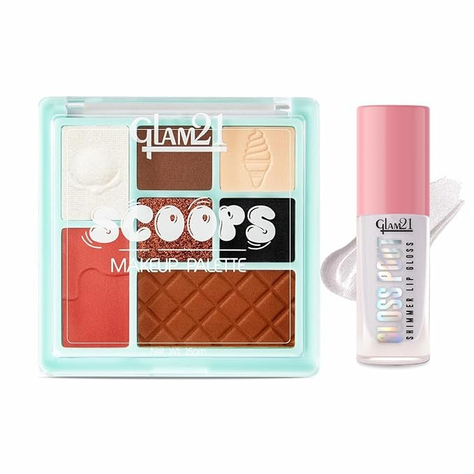Glam21 All-in-One Makeup Kit (Chocolate Chip + Crystal Kiss)