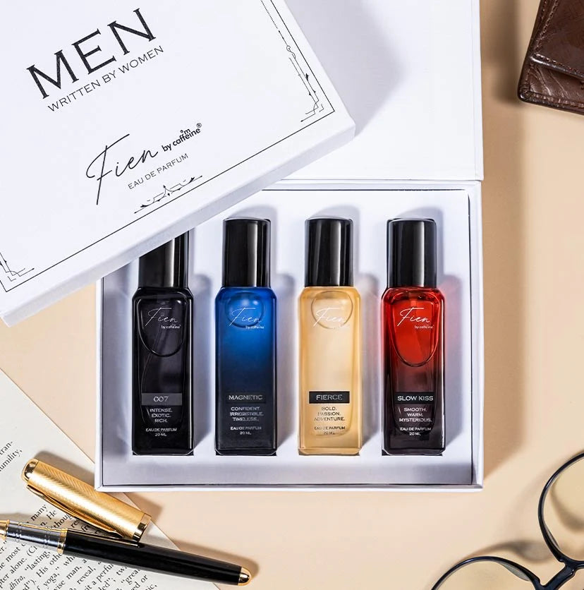 mCaffeine Gift Set for Women + Gift Set for Men - Perfume Combo