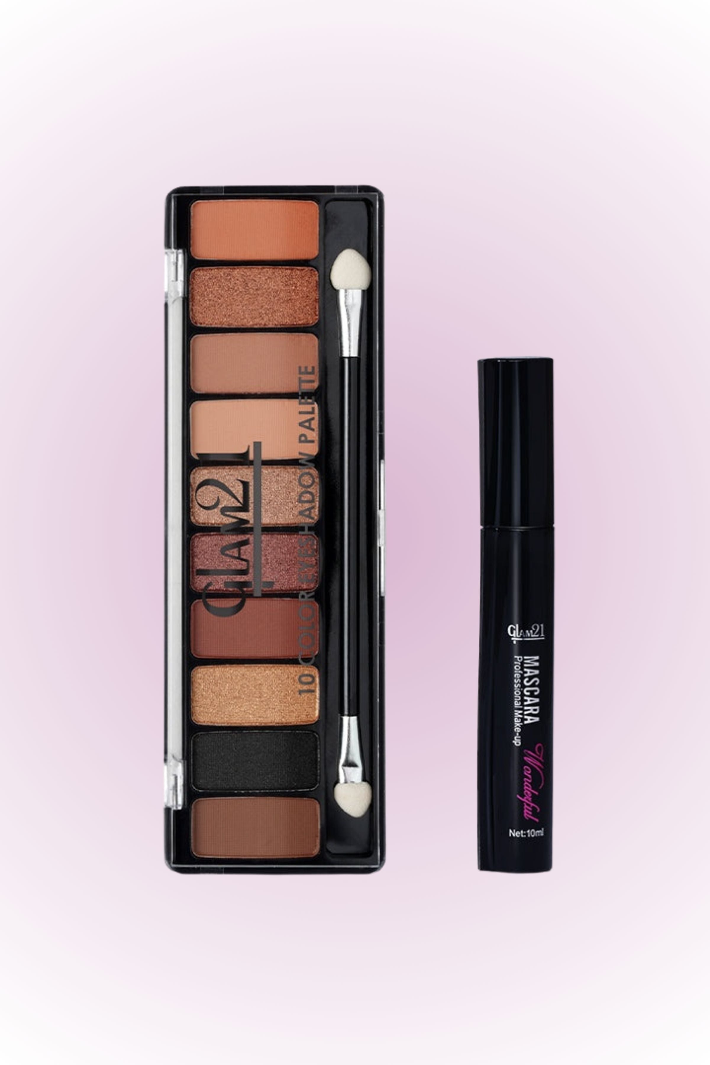 Glam21 Glamour Eyes Duo: Eye Shadow and Mascara Combo (Pack of 2)