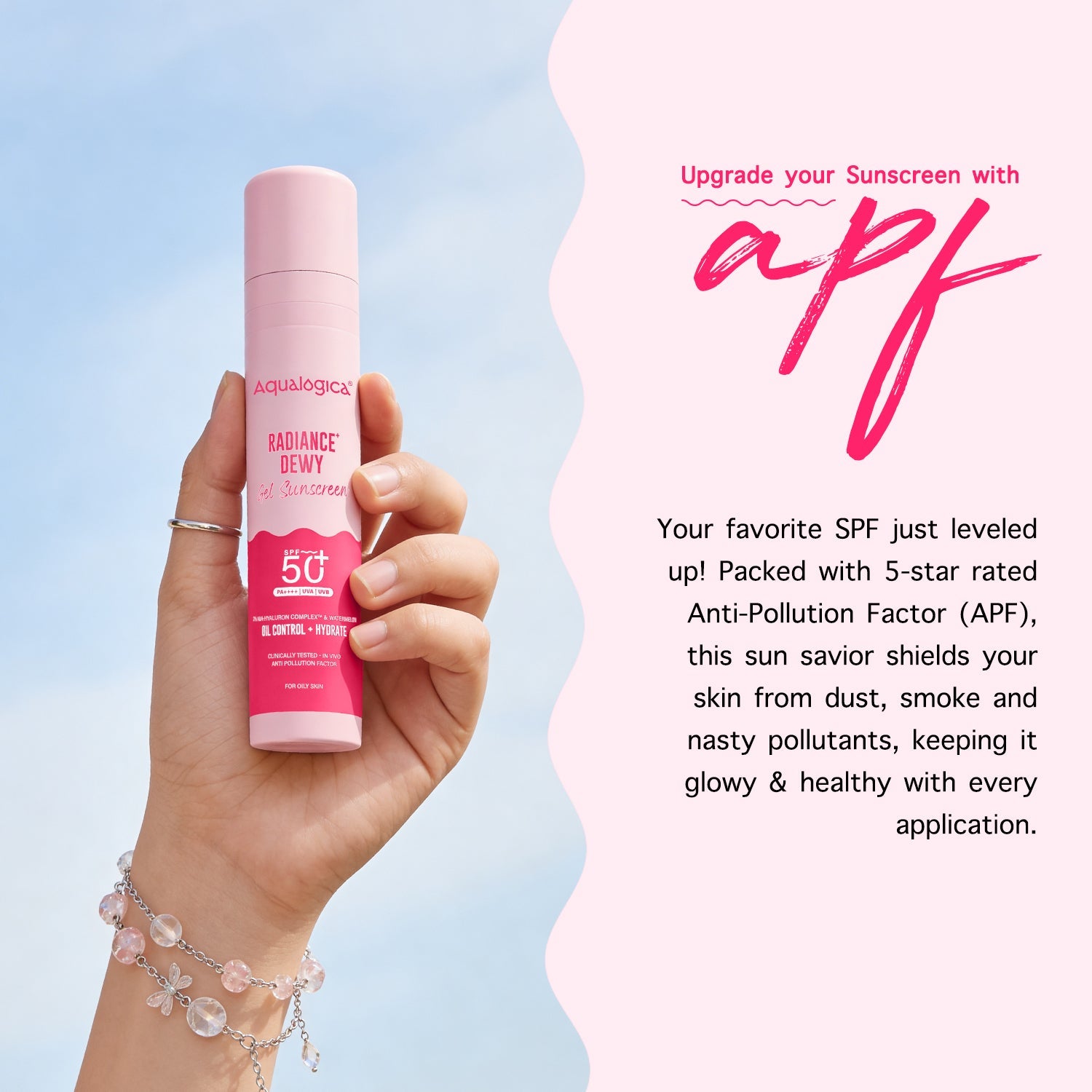 Aqualogica Radiance+ Dewy Sunscreen Spf 50 & Pa++++