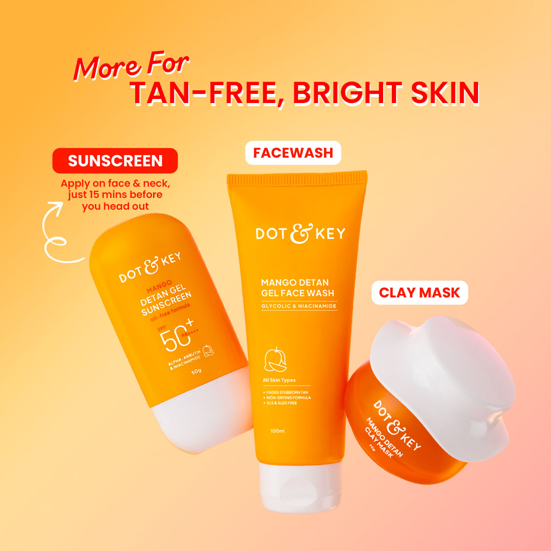 Dot & Key Mango Detan Gel Sunscreen (Oil Free) SPF 50+ PA+++