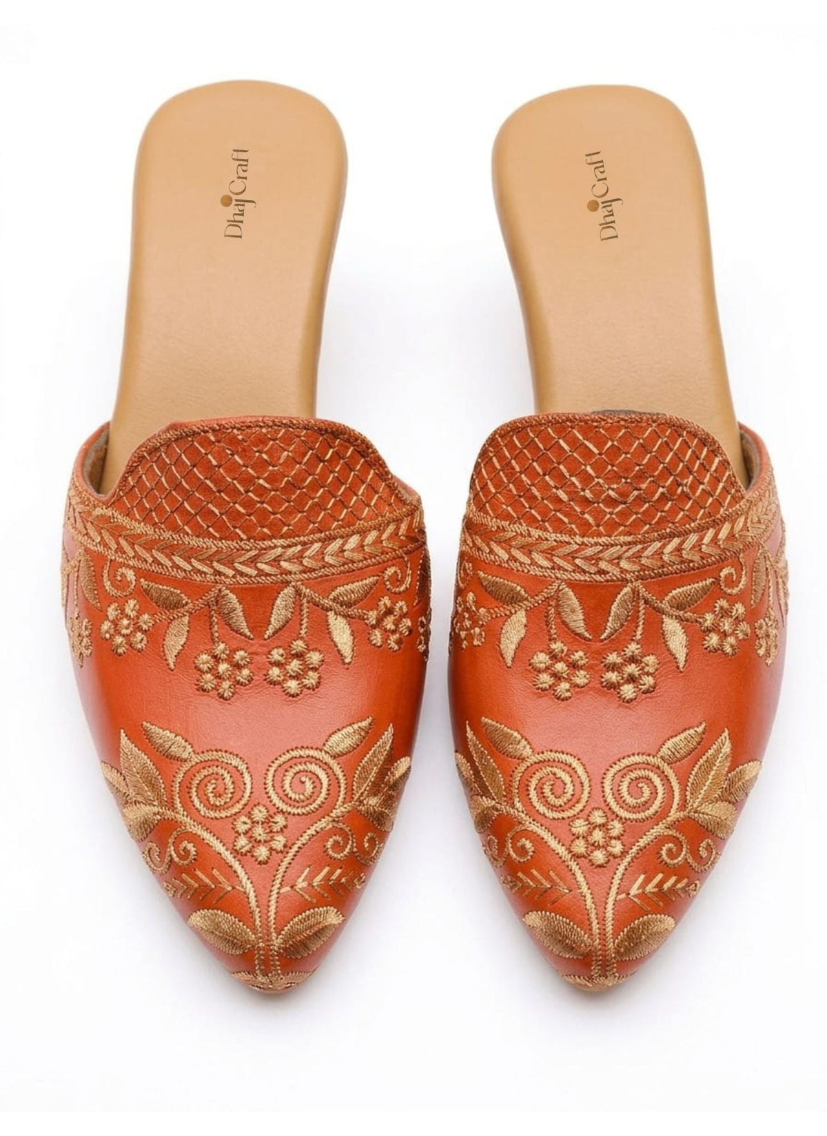 Dhajcraft Embroidered Block Heels