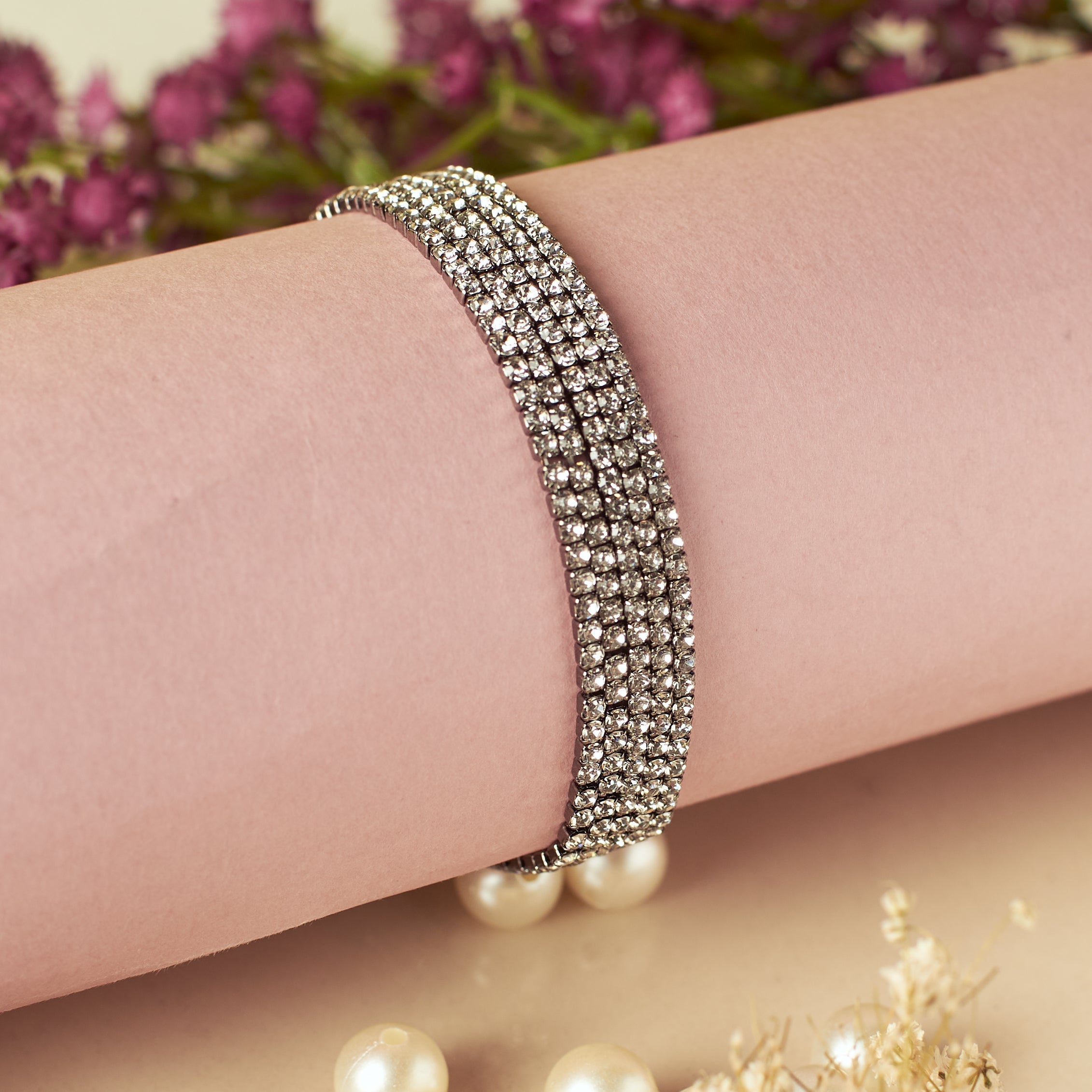 Salty Pewter Stretchable Bands (Set of 5)