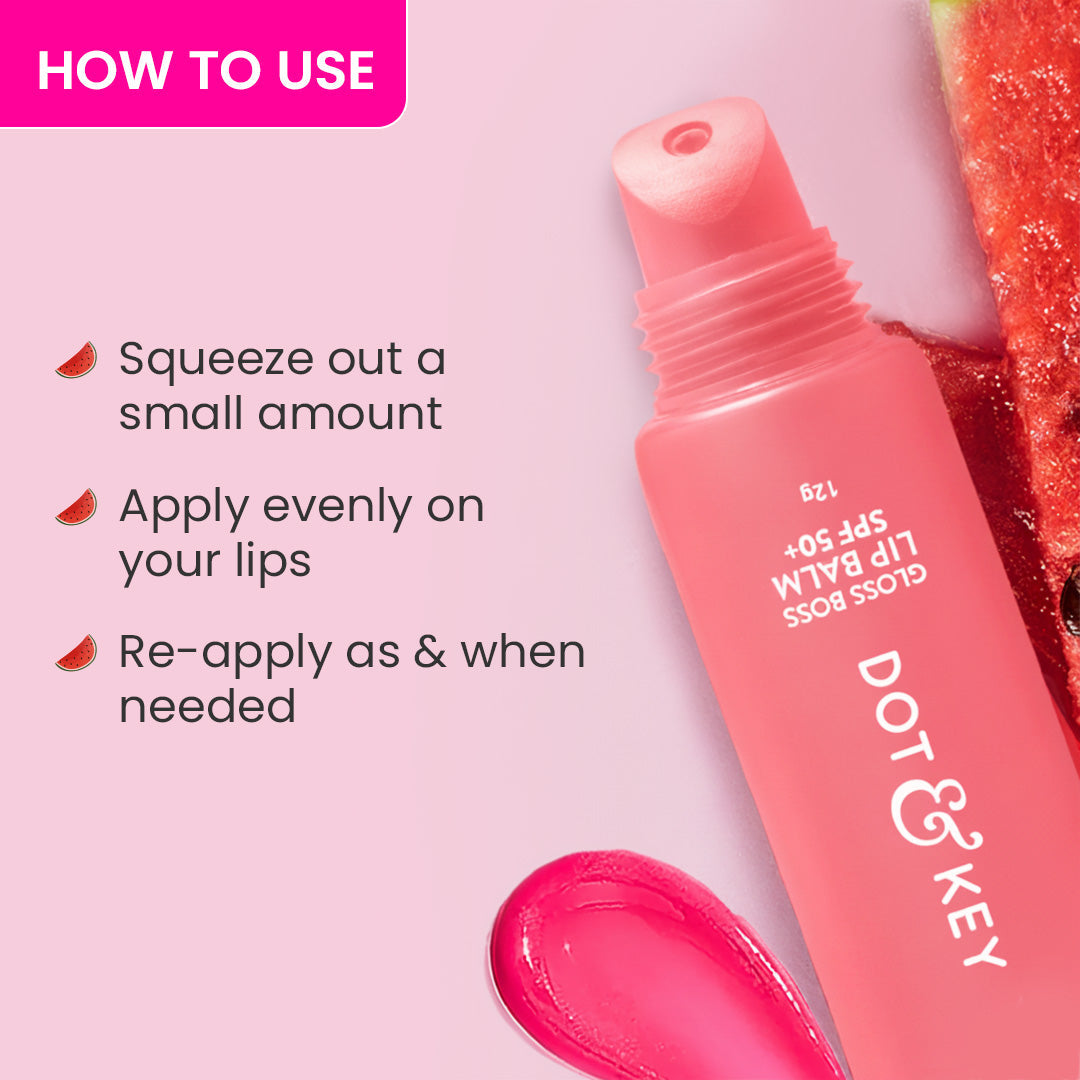 Dot & Key Vitamin C + E Gloss Boss Lip Balm In-Vivo Tested SPF 50+ PA+++