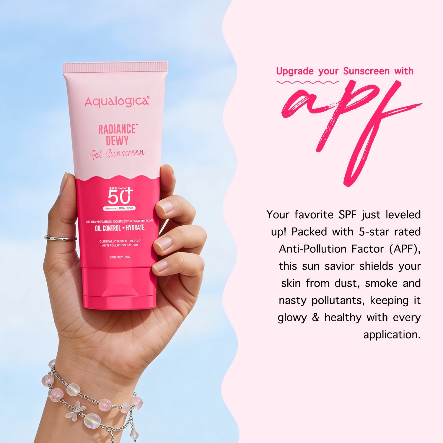 Aqualogica Radiance+ Dewy Sunscreen Spf 50 & Pa++++