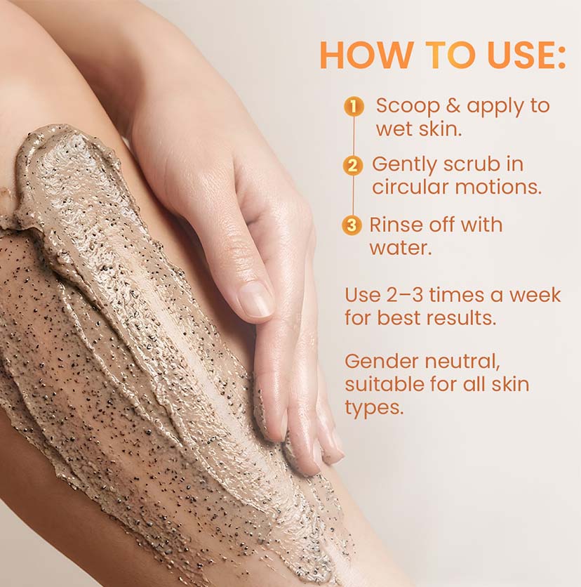 mCaffeine Caramel Eclairs Coffee Body Scrub - 175 g