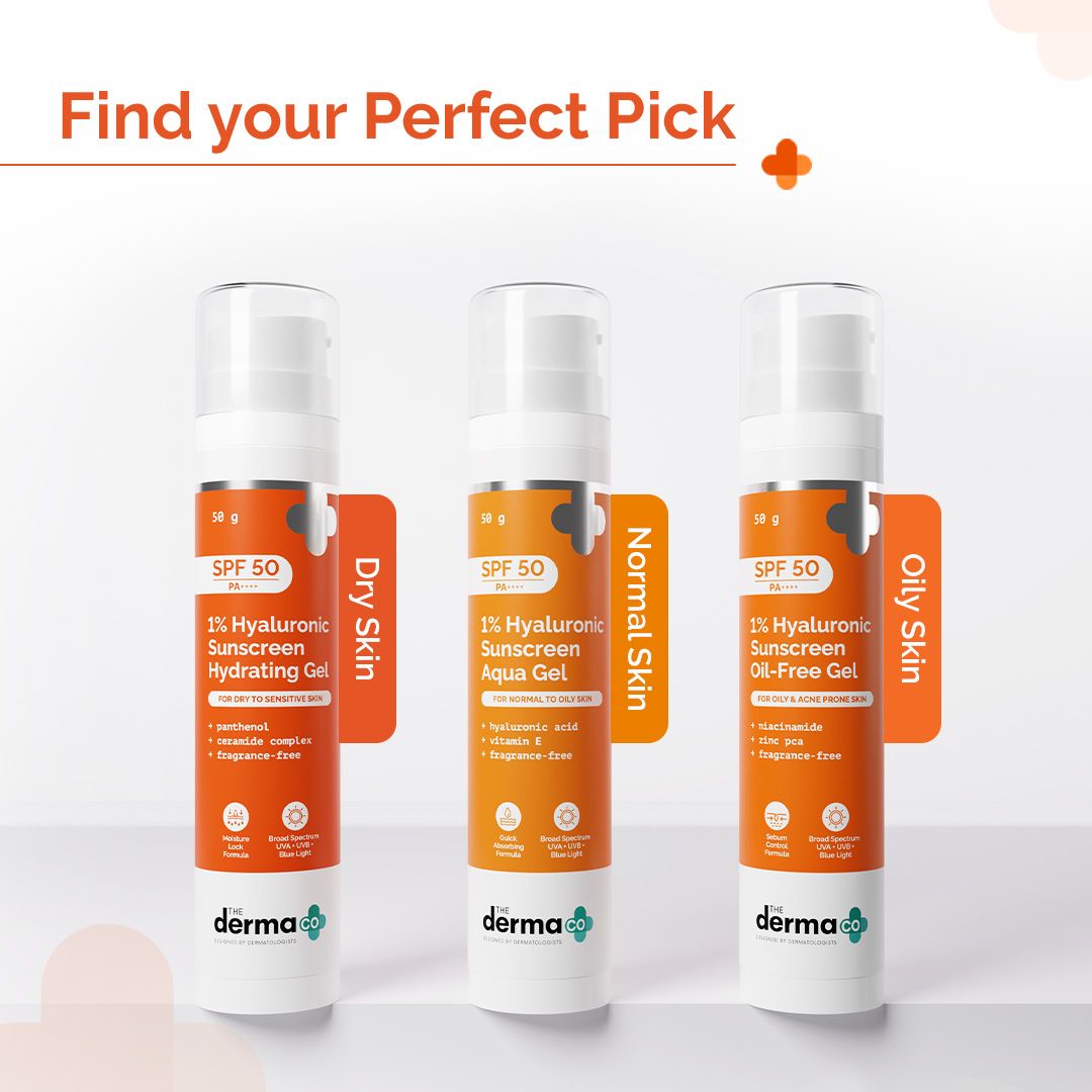 Derma Co 1% Hyaluronic Sunscreen Hydrating Gel In Vivo Tested with SPF 50 PA++++