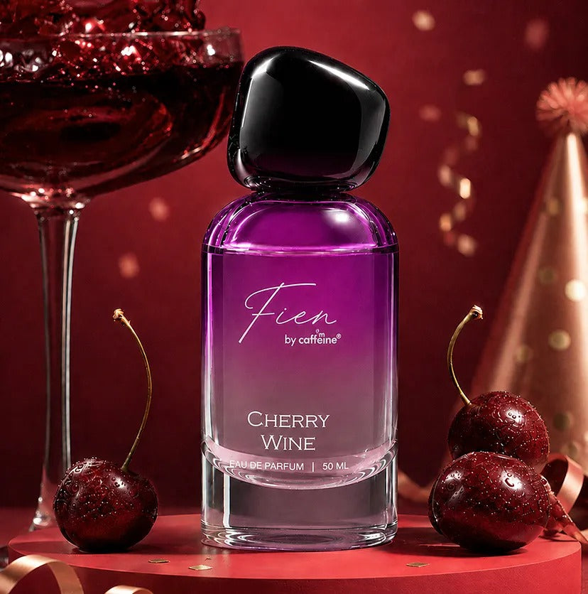 mCaffeine Cherry Wine Perfume for Women - 50 ml