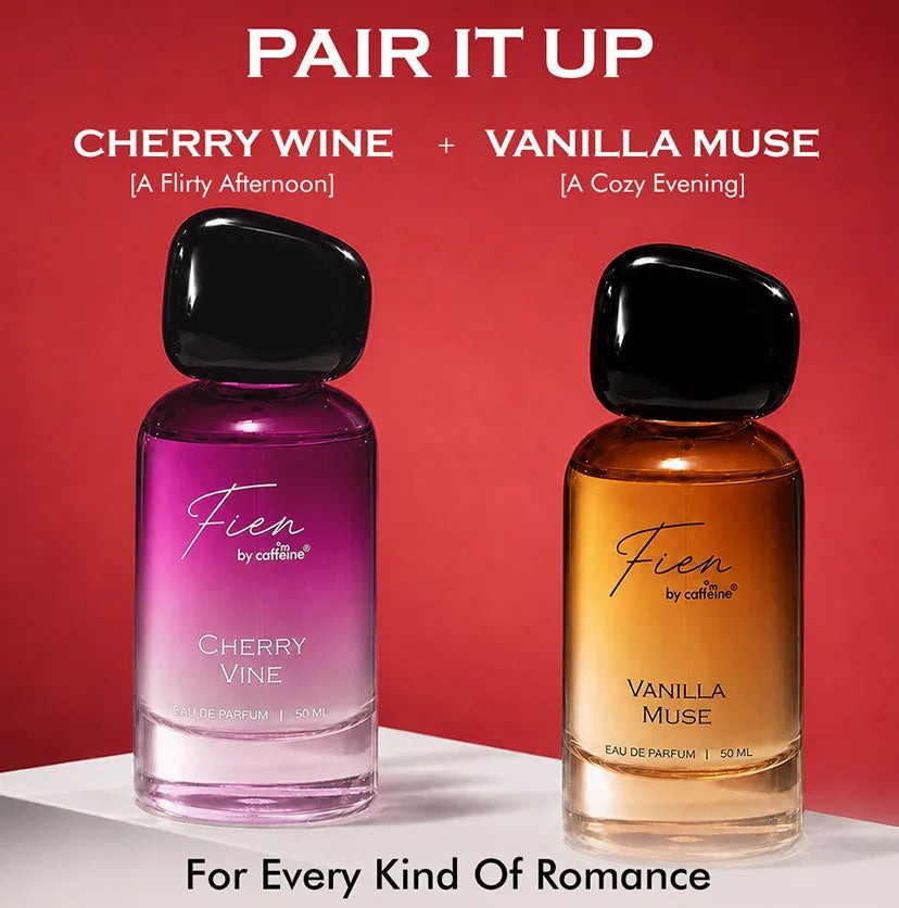 mCaffeine Cherry Wine Perfume for Women - 50 ml