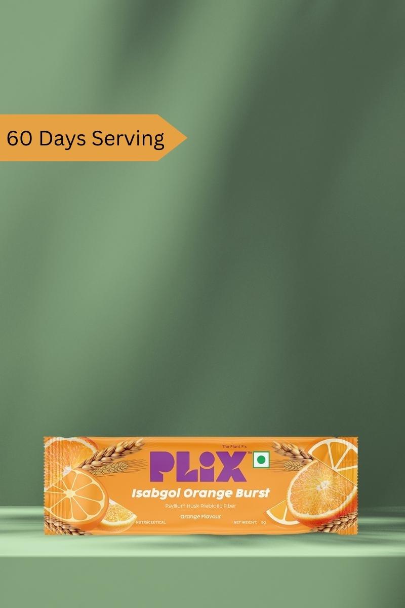 Plix Isabgol Orange Burst (60 Days Serving)