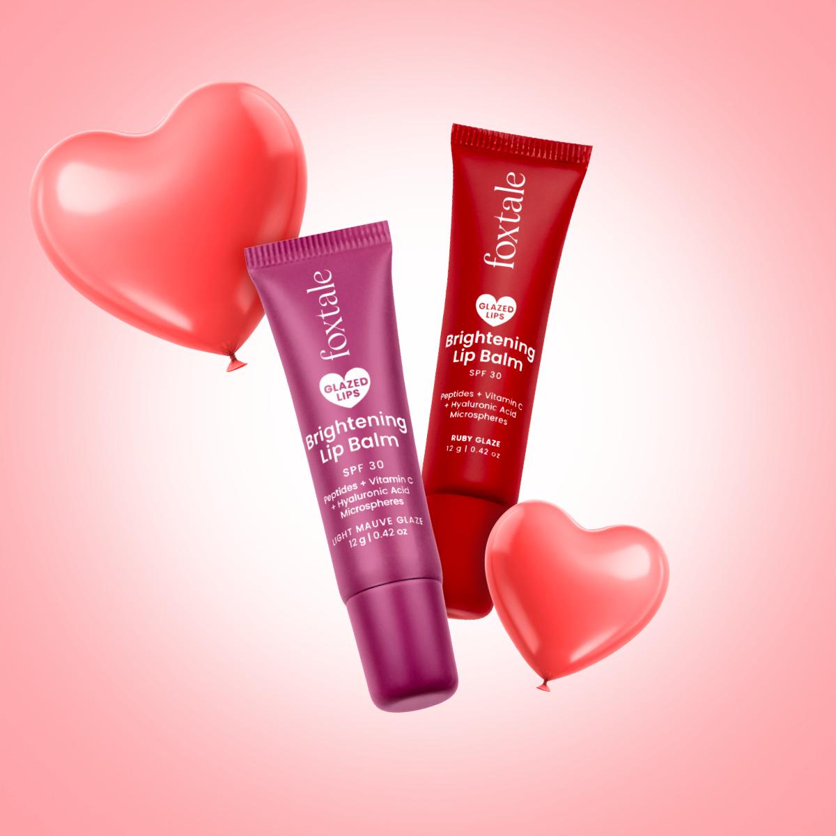 Foxtale Brightening Lip Balm - Kit of 2 (Light Mauve + Ruby Glaze)