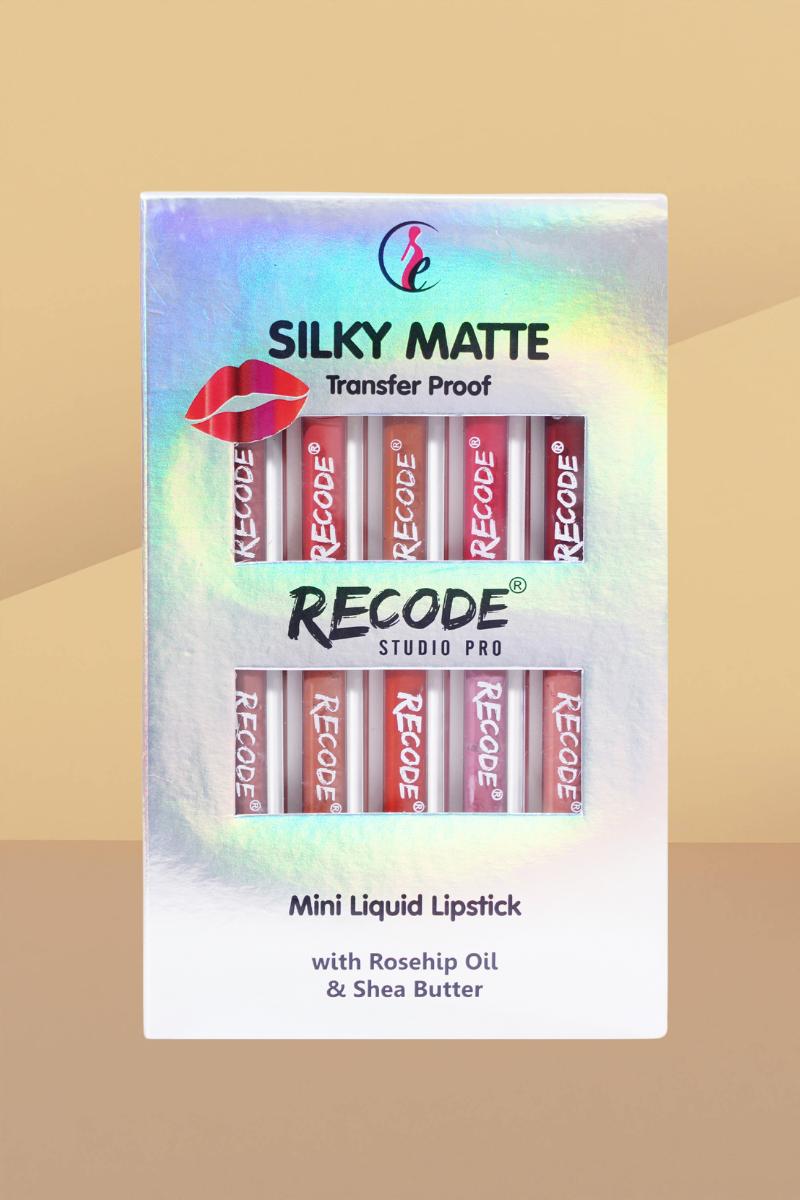 Recode Silky Matte Mini Liquid Lipsticks - 12.50 Ml (1.25Ml X 10)