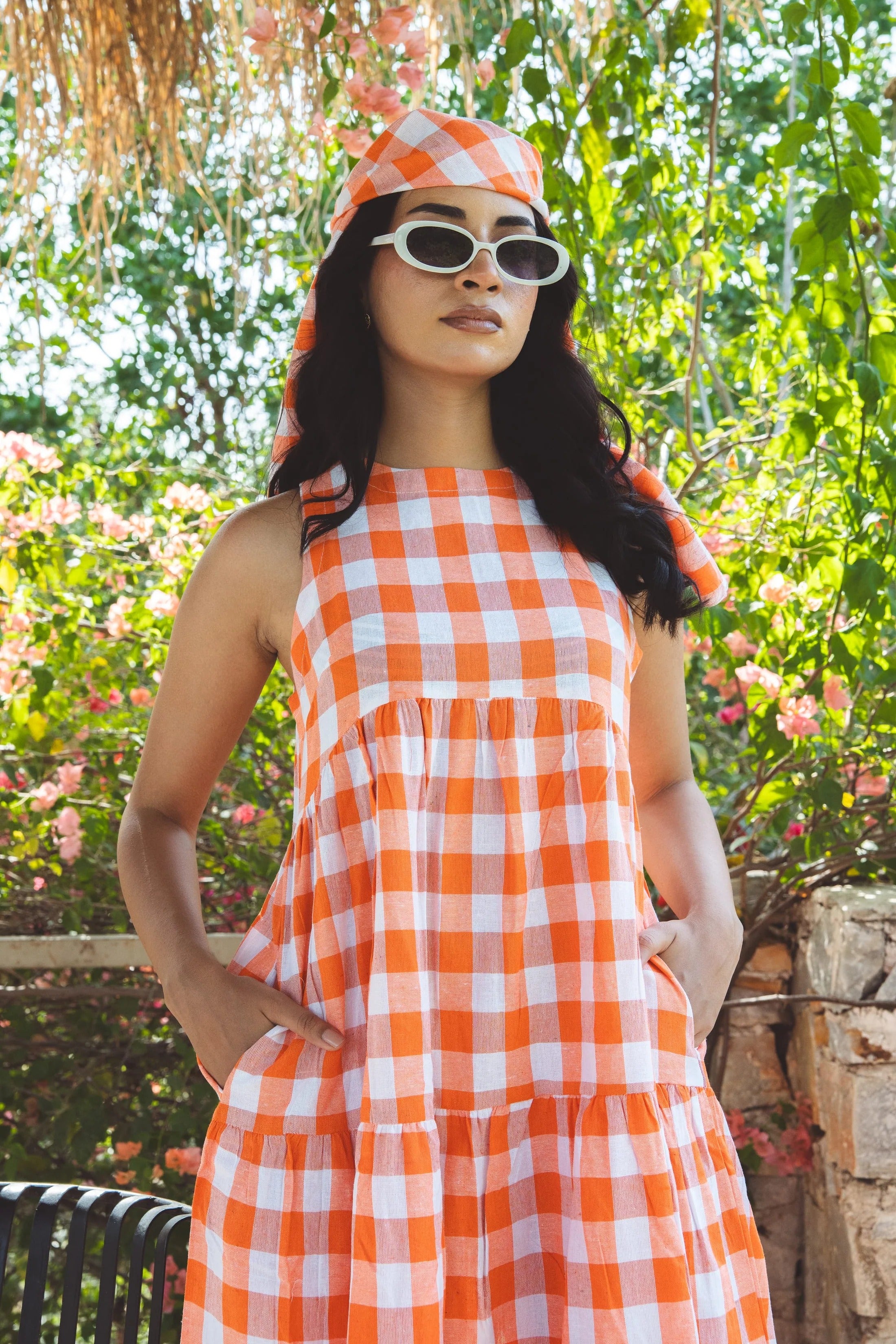 Sugnaa Classic A-Line Gingham Dress - Miranda