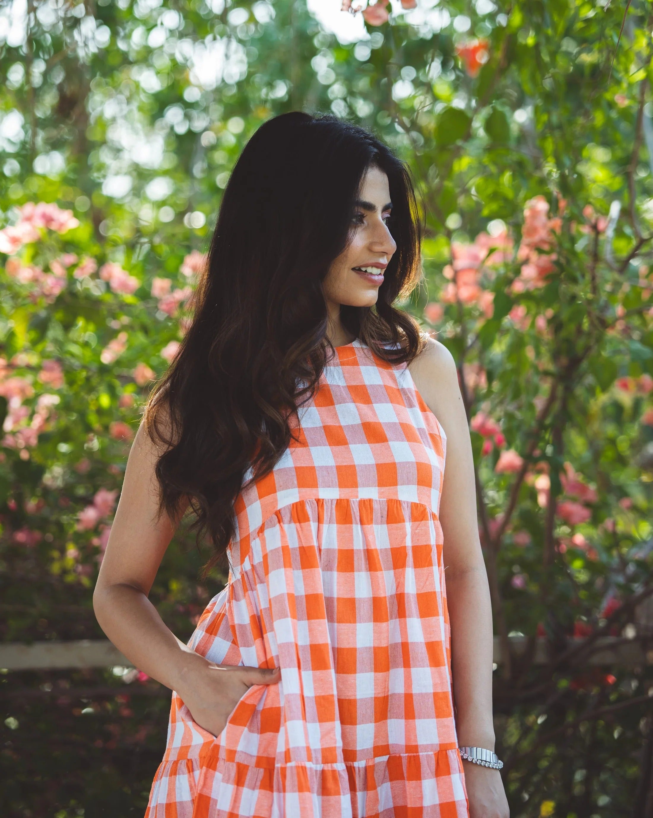 Sugnaa Classic A-Line Gingham Dress - Miranda
