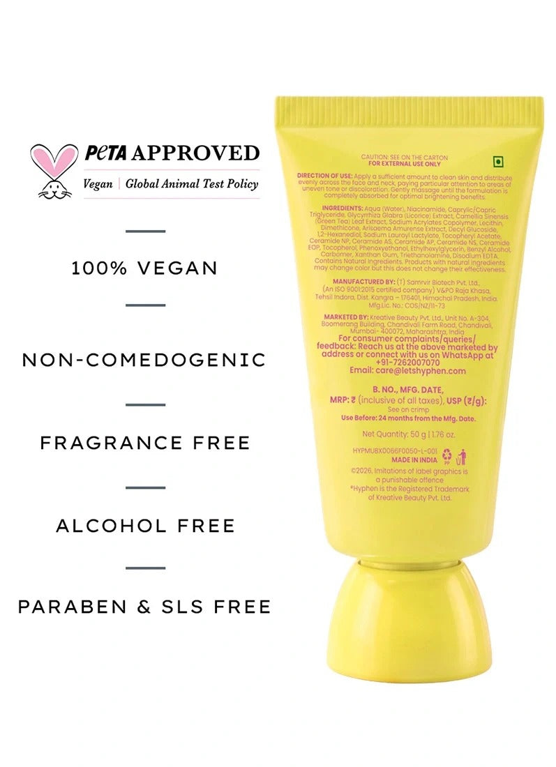 Hyphen Brightening moisturizer - 50gm
