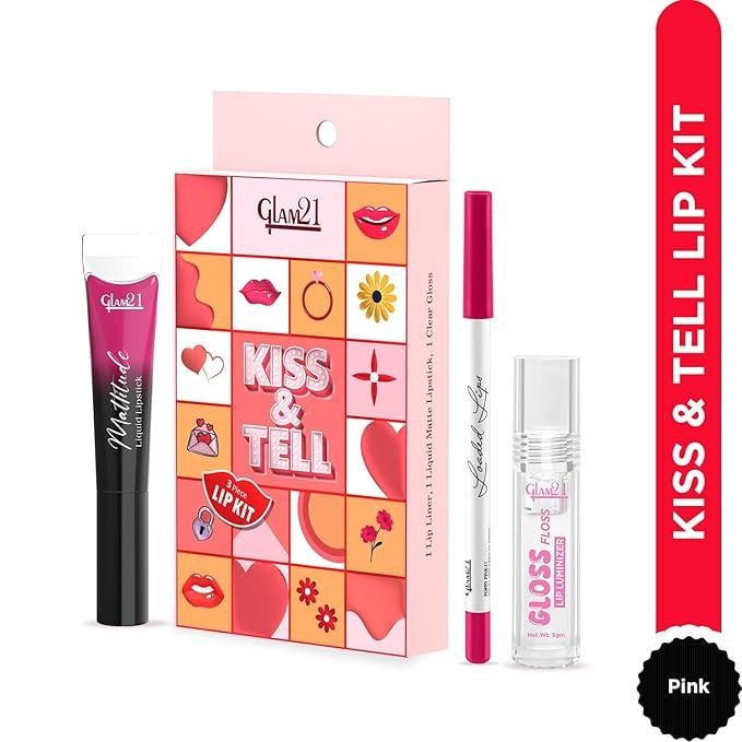 Glam21 KISS & TELL Lipkit - Pink Shades