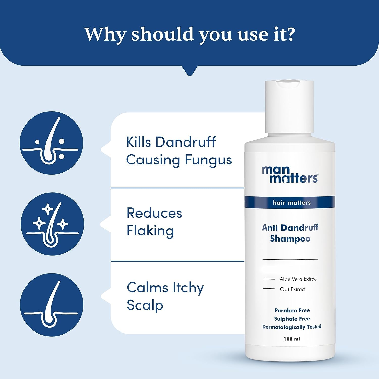 Man Matters Anti-Dandruff Shampoo (100 ml)