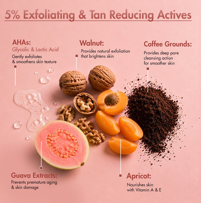mCaffeine Guava Tini De-Tan Face Scrub - 100gm