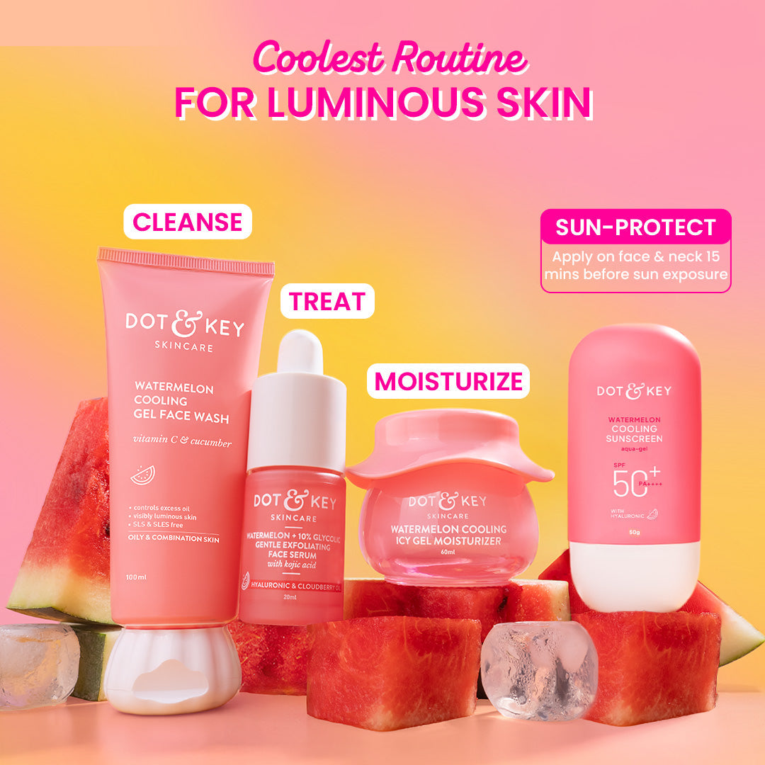 Dot & Key Watermelon Cooling Sunscreen, IN-VIVO Tested SPF 50+ PA++++