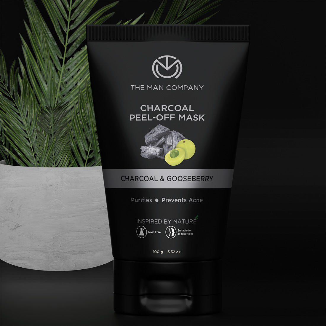 The Man Company Charcoal Peel Off Mask - 100g