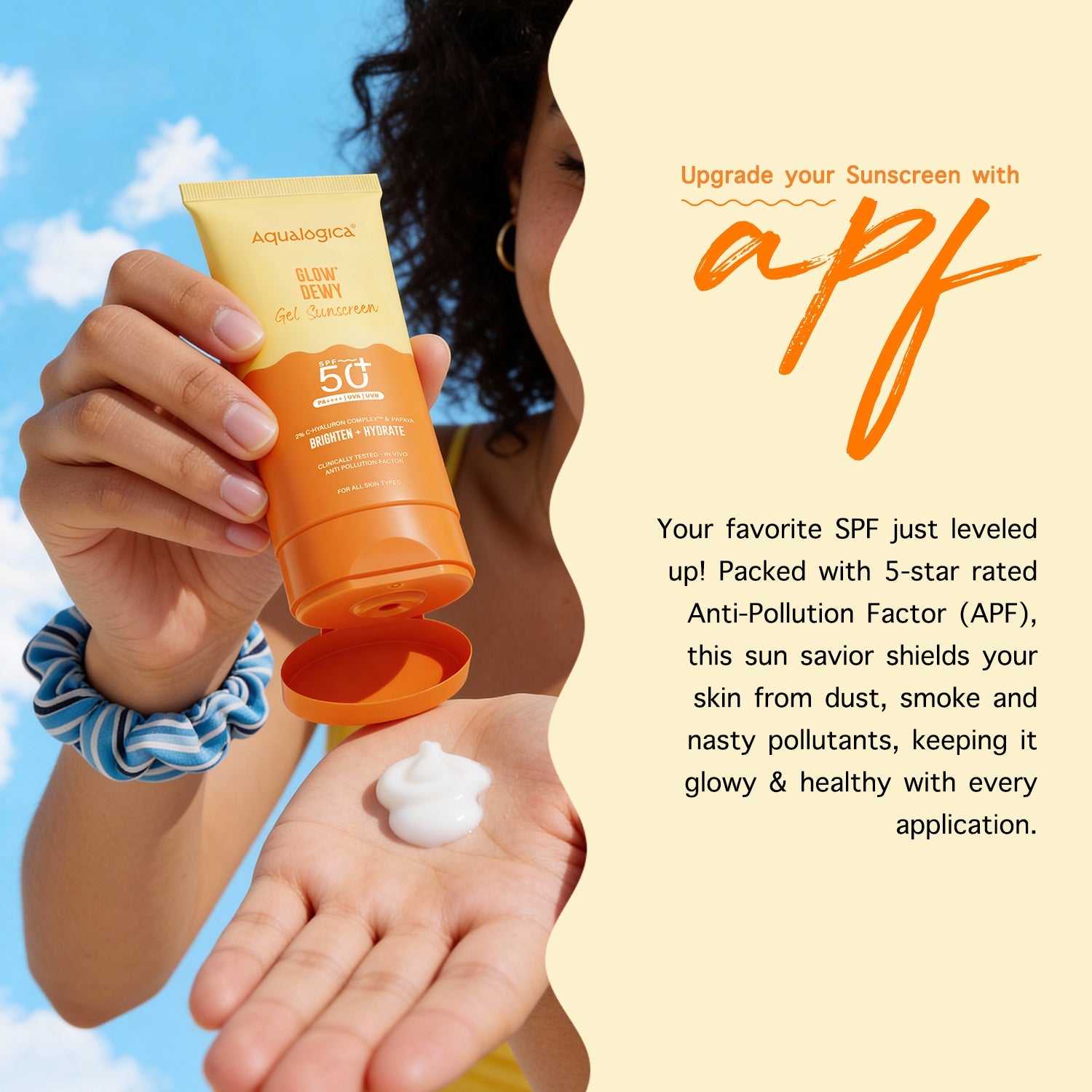 Aqualogica Glow+ Dewy Gel Sunscreen In-Vivo Tested Spf 50+ Pa++++