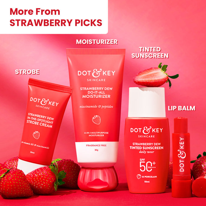 Dot & Key Strawberry Sunscreen Stick, In-Vivo Tested SPF 50+ PA++++ - 20g