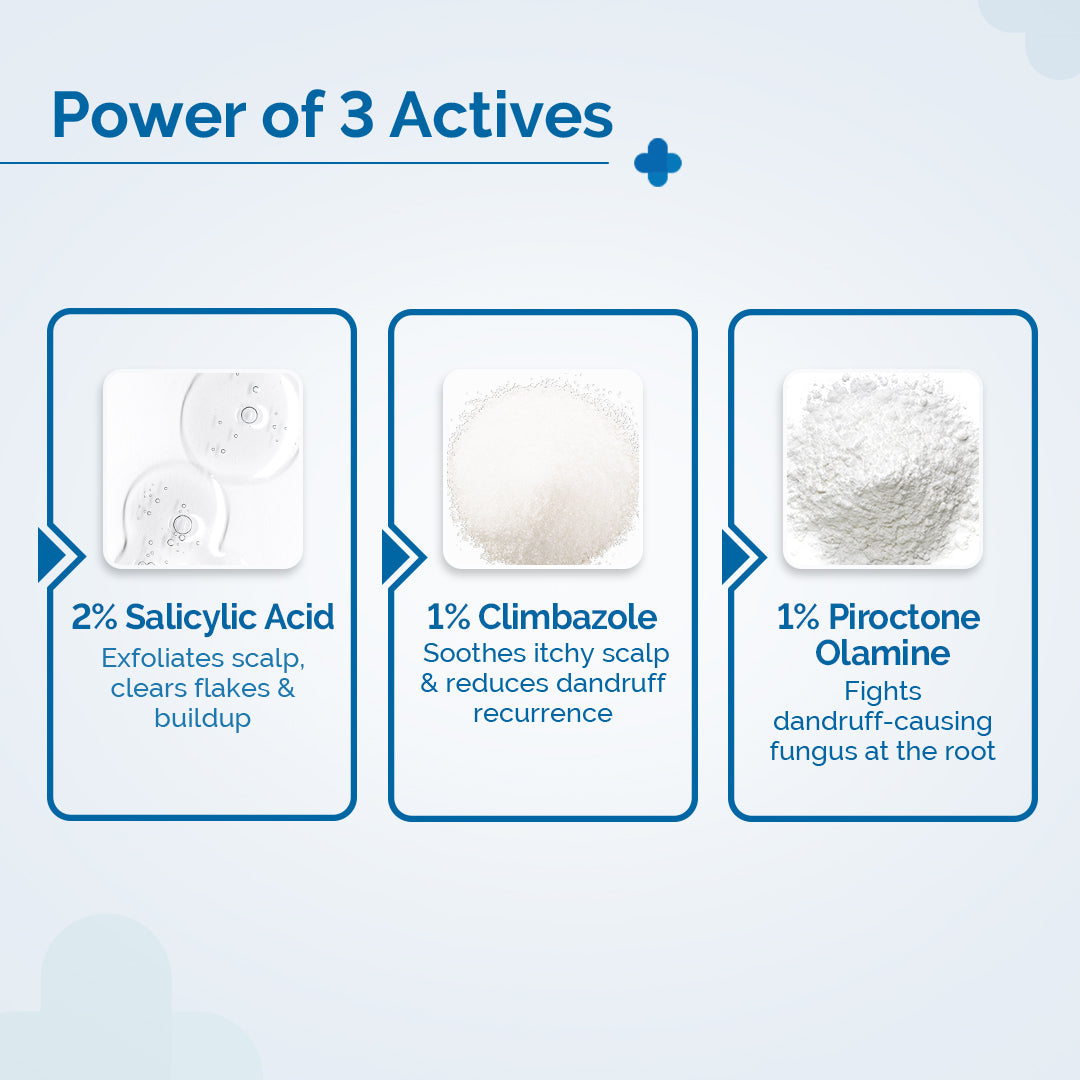 Derma Co Triple Actives Anti-Dandruff Shampoo