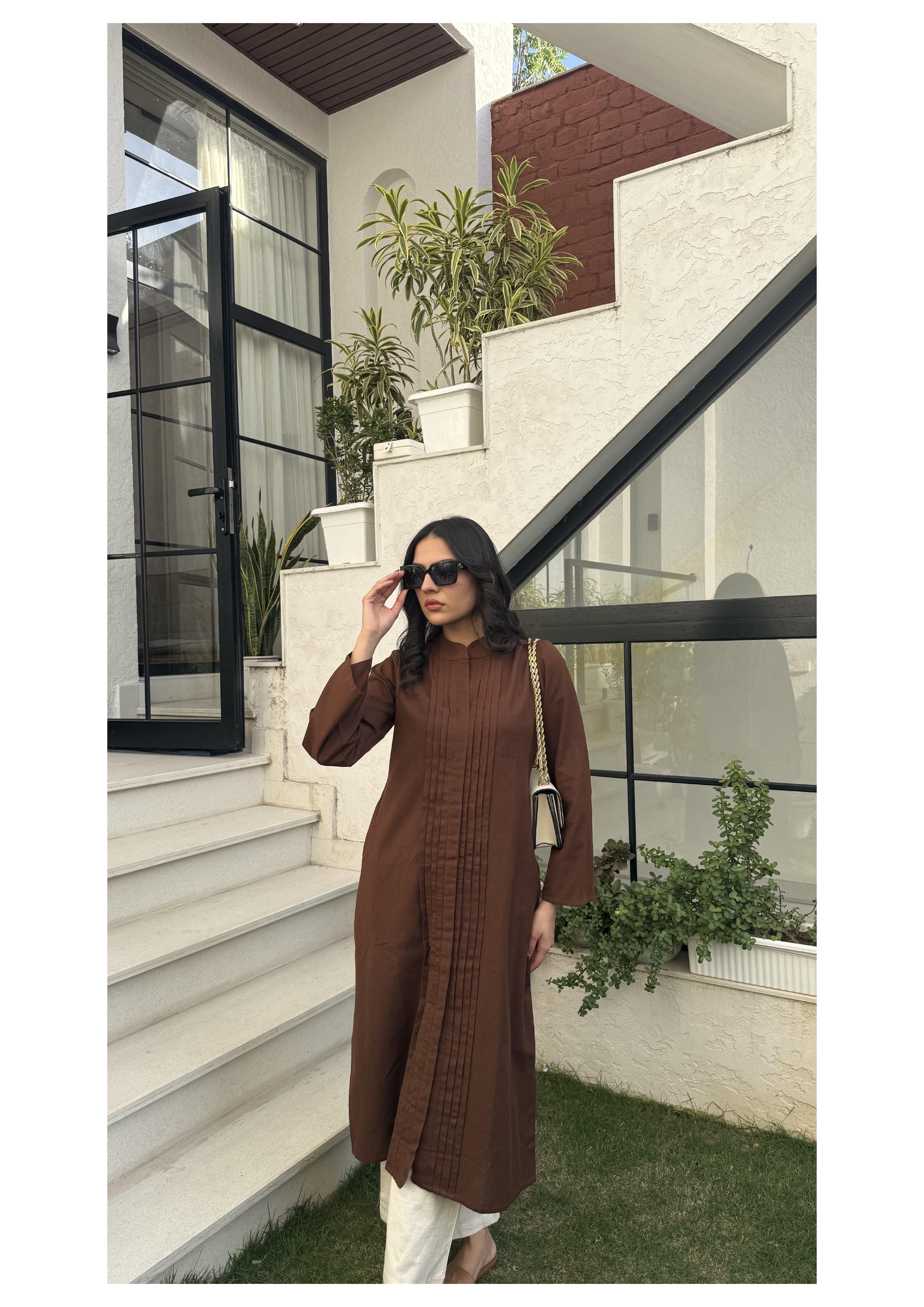 Sugnaa Pleated Long Kurta